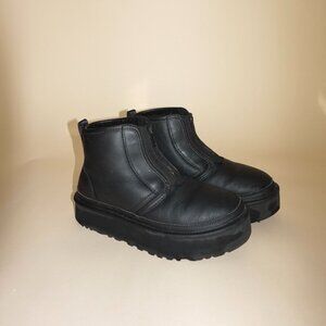 Ugg Black " Neumel" Platform Booties - Size 8